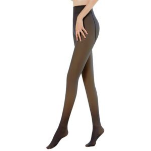 Women’s Thickened Black Silk Leggings One-piece Trousers