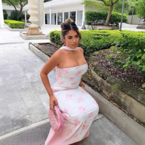 Summer Arrival Sexy Strapless Backless Bodycon Maxi Dress