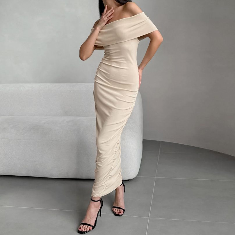 Warm Thermal Fleece Base-layer Tight-fitting Hip-hugging Long Skirt