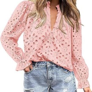 Women’s Autumn Top Fashion Horn Long Sleeve Casual