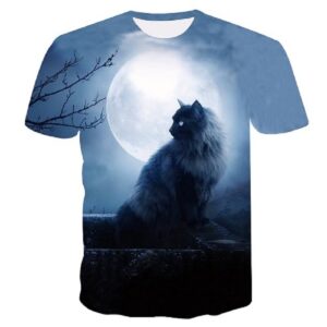 Tee Shirt Maine Coon Blanc Pour Femme Ou Homme