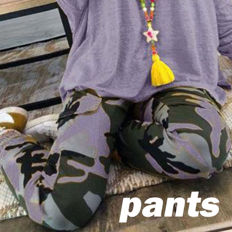 Camouflage Plus Size Casual Trousers Women New Casual Pants Women Fall Winter – Image 10