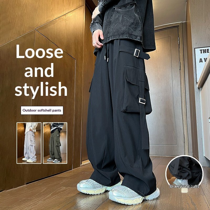 Mens Straight Leg Wide-leg Pants – Image 4