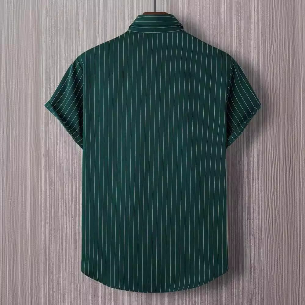 Manfinity Homme Men Striped Button Front Shirt Without Tee – Image 3