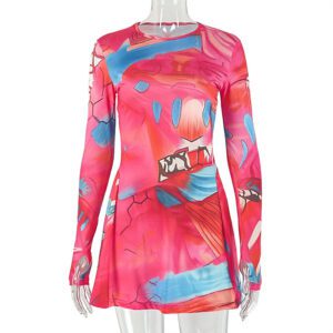 Women’s Printed Colorblock Versatile Casual A-line Skirt