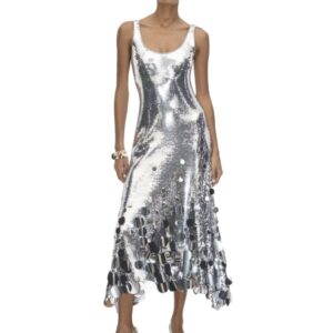 Women’s Sequined Sleeveless Party Dress With A Unique Style