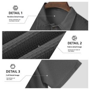 Mens Cool-Feel Short-Sleeve Lapel Button T-Shirt