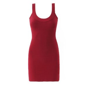 Women’s Summer Solid-Color Stretchy Suspender Dress