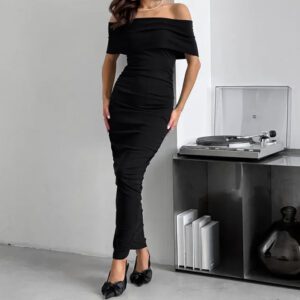 Warm Thermal Fleece Base-layer Tight-fitting Hip-hugging Long Skirt