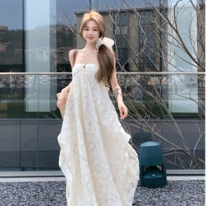 Beach-style Bra Pads A-line Skirt