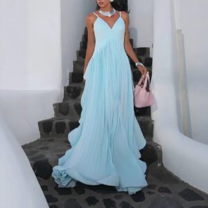 Women’s Multi Layer Pleated Maxi Dress
