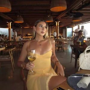 Quality Yellow Strap Lace Long Dress