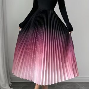European And American Ombre Dress