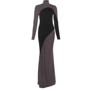 Fashionable And Creative Street-Style Patchwork High-Waist Bodycon Dress For Women