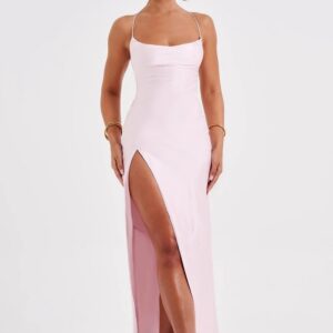 Women’s Slit Satin Slip Dress