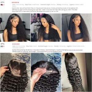 Deep Wave T Part Frontal Wig Human Hair Headgear