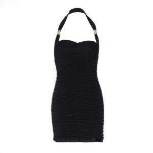 Women’s Fashionable Backless Halter-neck Slim-fit Dress