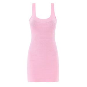 Women’s Summer Solid-Color Stretchy Suspender Dress