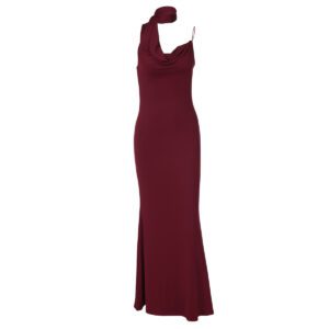 Feminine V-neck Slim-fit Dress