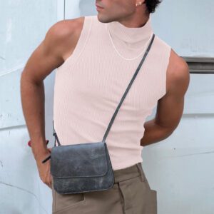 Mens Fashionable Solid-Color Sleeveless Base Layer Tank Top