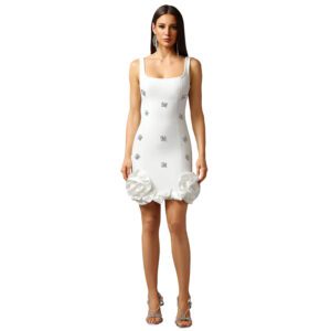 Fashionable Women’s Elegant And Chic Rhinestone-embellished Wrap Dress