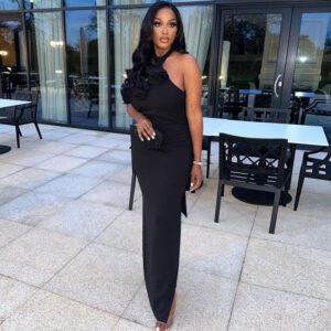Sexy Chic Halter-neck Backless Slit Dress