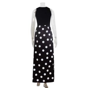 Elegant Patchwork Polka-Dot Printed Dress