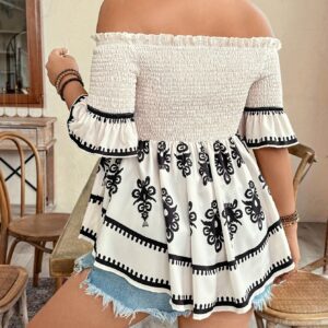 Women’s Resort-Style Printed Midi Dress