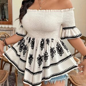 Women’s Resort-Style Printed Midi Dress