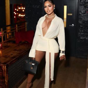 Fashionable Elegant And Sexy Openwork Cardigan Long Dress