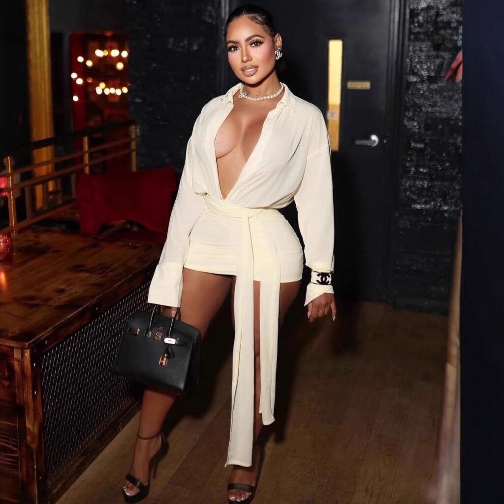 Fashionable Elegant And Sexy Openwork Cardigan Long Dress