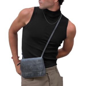 Mens Fashionable Solid-Color Sleeveless Base Layer Tank Top