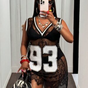 Women’s Fashionable Sleeveless Short Dress With Digital Print