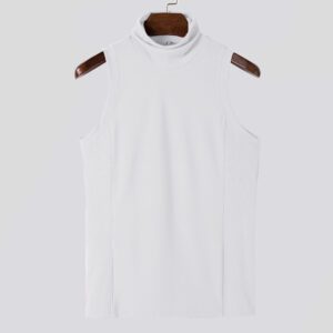 Mens Fashionable Solid-Color Sleeveless Base Layer Tank Top