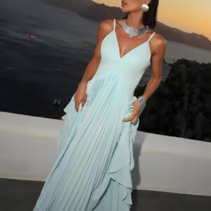 Women’s Multi Layer Pleated Maxi Dress