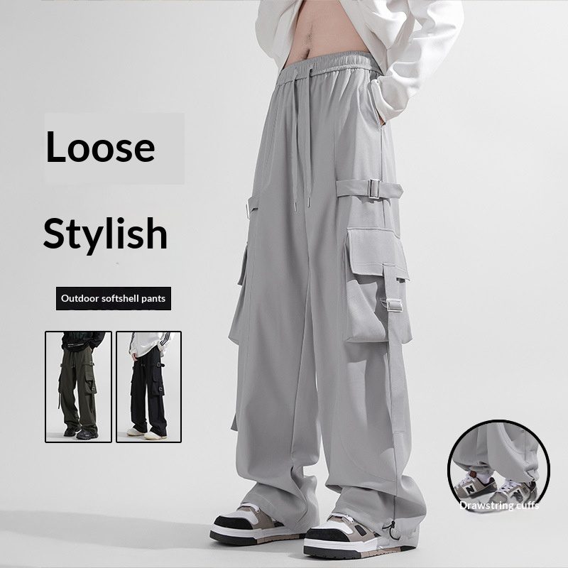 Mens Straight Leg Wide-leg Pants – Image 5