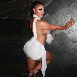 Fashionable Women’s Patchwork Solid-color Backless Sheath Skirt