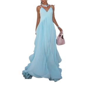 Women’s Multi Layer Pleated Maxi Dress