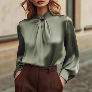 Fashionable And Stylish Hollow-out Long Sleeve Versatile Niche Chic Shirt