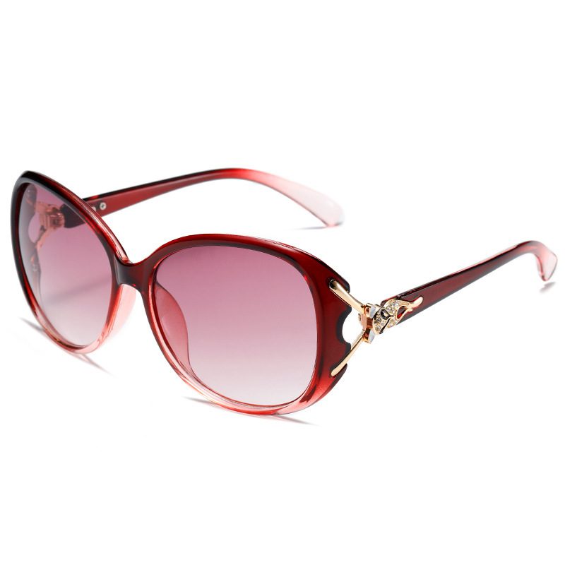 Diamond Metal Hinge Fox Head Women's Fashion Sunglasses - Image 5
