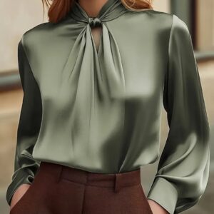 Fashionable And Stylish Hollow-out Long Sleeve Versatile Niche Chic Shirt