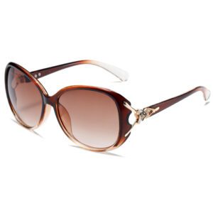 Diamond Metal Hinge Fox Head Women’s Fashion Sunglasses