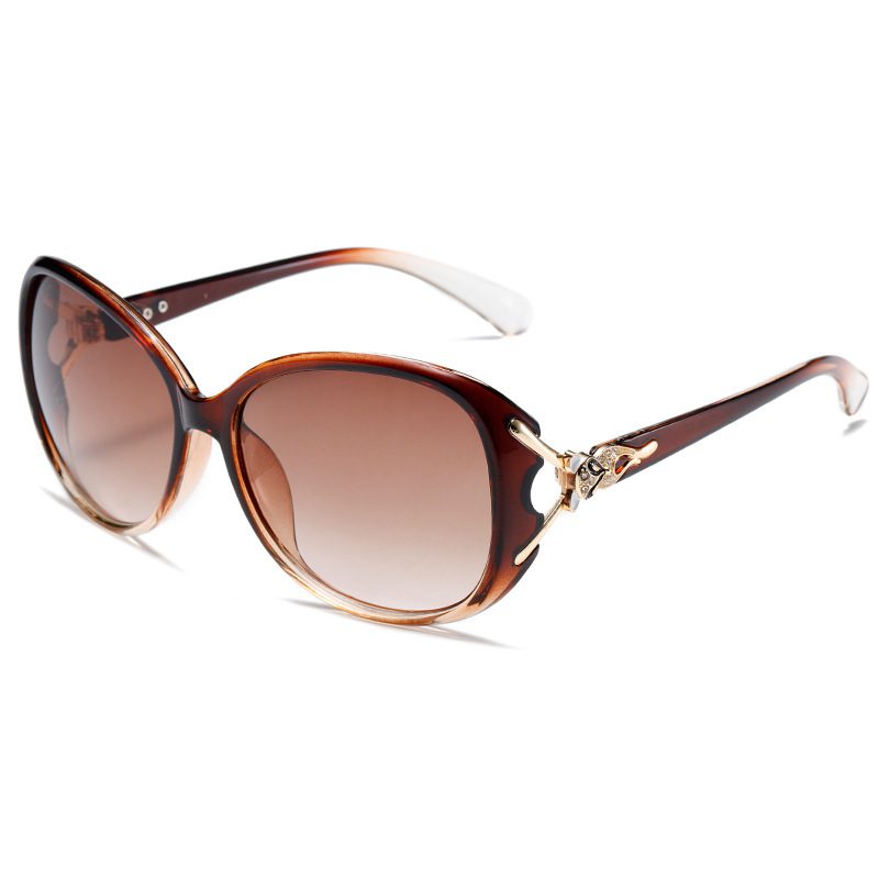 Diamond Metal Hinge Fox Head Women's Fashion Sunglasses - Image 6
