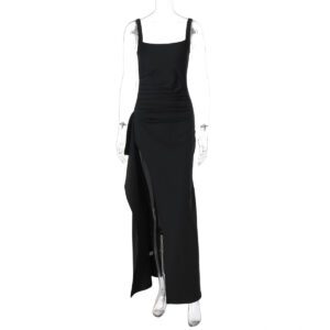 Fashion Personalized Women’s Sling High Slit Dress