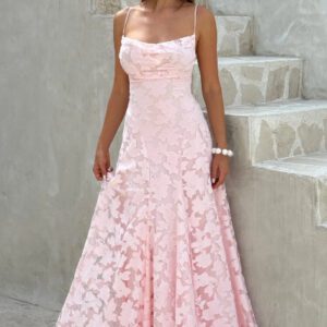 Summer Women’s Sexy Sling Chiffon Elegant Backless Dress