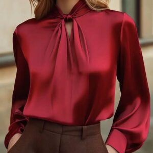 Fashionable And Stylish Hollow-out Long Sleeve Versatile Niche Chic Shirt