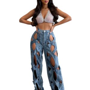 Casual Love Twist Jeans For Women