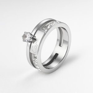 Ring That Doesnt Fade, Jewelry With Diamond-like Cubic Zirconia In A Row