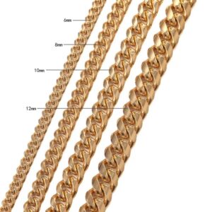 Micro-pave Zircon Polished Bronze Buckle Necklace