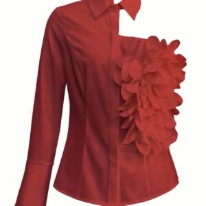 White Blouse With A One-shoulder TOP